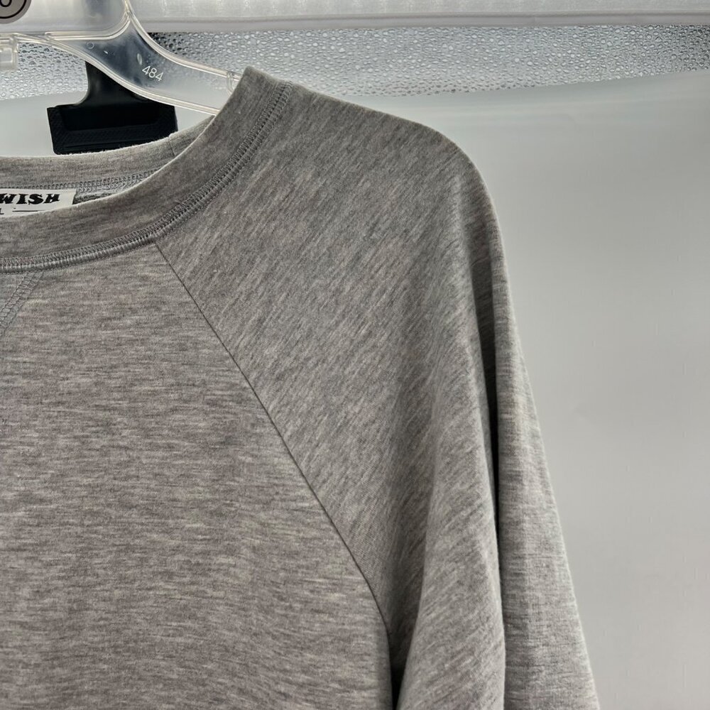 Ecowish Women's Pullover Sweatshirt Gray Size Large Long Sleeve - Picture 4 of 9
